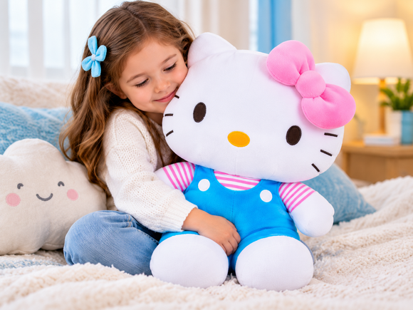  50cm Hello Kitty character plush toy for bedroom décor and collection
