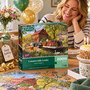  Falcon Countryside Locks adult puzzle with a peaceful summer countryside scene
