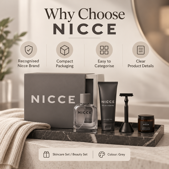  Nicce grey skincare product set package weighing 640 g
