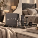  Nicce grey beauty set packaging for skincare and personal care
