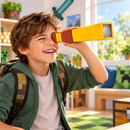 Mattel Minecraft Pixel Spyglass for pretend exploration and imaginative storytelling
