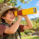  Minecraft spyglass toy made from plastic with a colourful video game-inspired design
