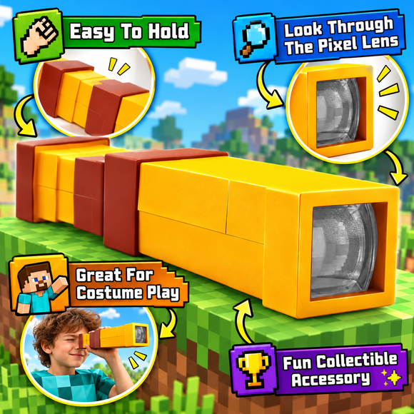  Mattel Minecraft spyglass toy for imaginative play and gaming adventures
