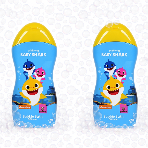 Baby Shark Bubble Bath – Gentle Foamy Bath Wash for Kids 2 x 300ml Set