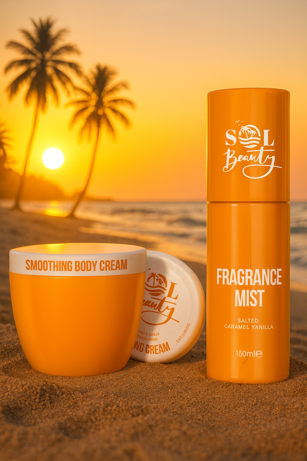 Brazilian Bum Bum Firming Cream & Fragrance Mist Gift Set -  Salted Caramel Vanilla