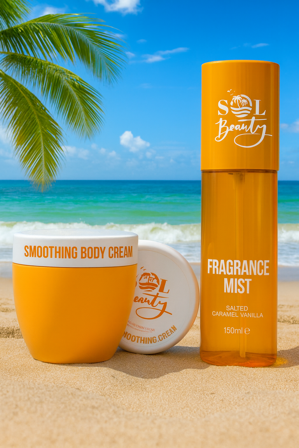 Brazilian Bum Bum Firming Cream & Fragrance Mist Gift Set -  Salted Caramel Vanilla