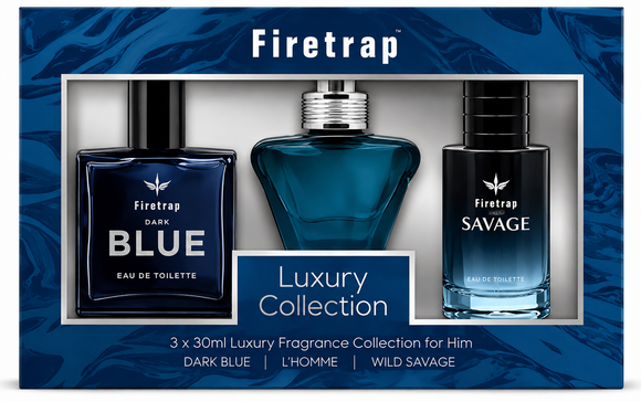 Firetrap Men's Fragrance Gift Set – 3 x 30ml Eau de Toilette Luxury Collection