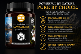 NAKI Manuka Honey Certified 100% New Zealand Honey UMF 12+ | MGO 350+ | 250 grams - 0