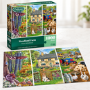 Falcon countryside jigsaw puzzle featuring a traditional farm and woodland setting
