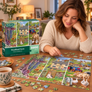  Woodland Farm countryside jigsaw puzzle by Falcon for adult puzzle enthusiasts
