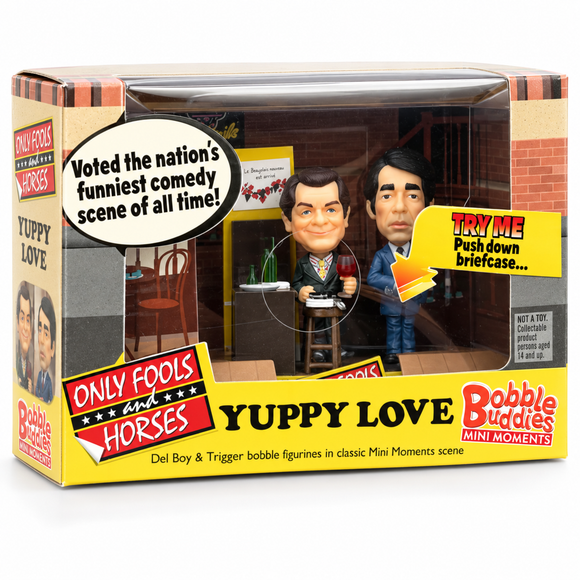  Bobble Buddies Yuppy Love collectible miniature scene recreating the famous wine bar moment
