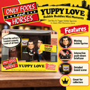 Only Fools and Horses Del Boy and Trigger figures in a detailed miniature bar setting
