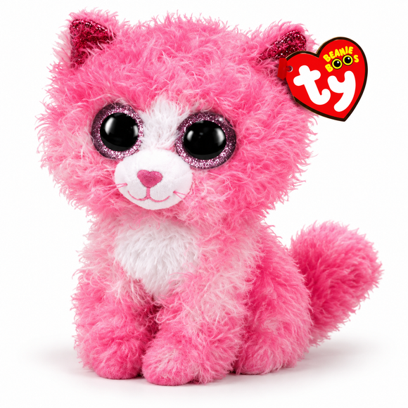 TY Reagan Cat plush stuffed animal with signature Beanie Boo style
