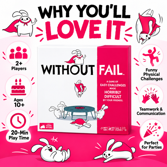  Without Fail group challenge game for interactive party entertainment

