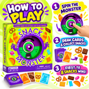 Snack Monster children's tabletop game for ages 4+, featuring fun counting and decision-making activities.