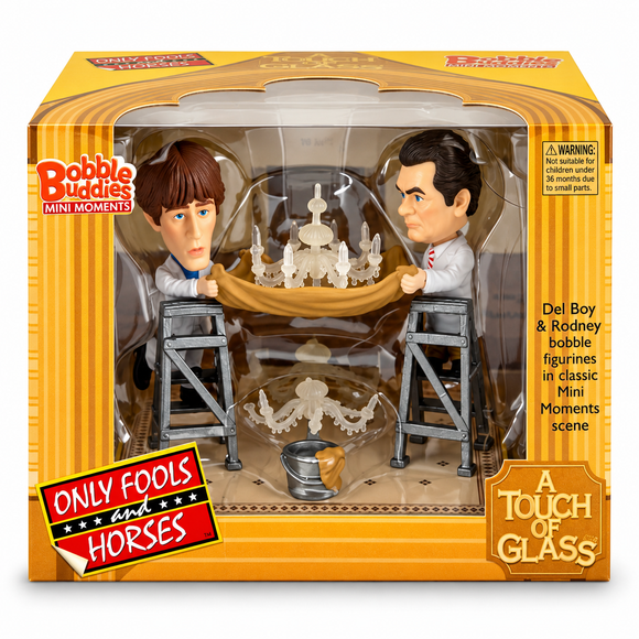  Only Fools and Horses A Touch of Glass Bobble Buddies Mini Moments Del Boy and Rodney set
