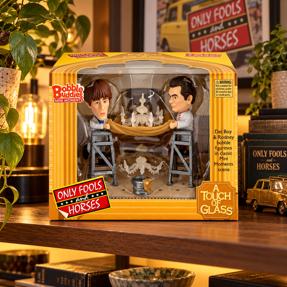 A Touch of Glass Bobble Buddies collectible set for British comedy memorabilia fans
