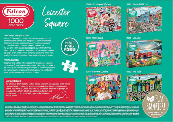 Jumbo, Falcon Contemporary Leicester Square at Christmas, Jigsaws Puzzle, 1000 Pieces for Adults