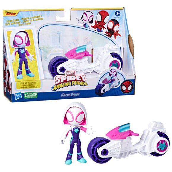 Ghost Spider Figure & Motorcycle