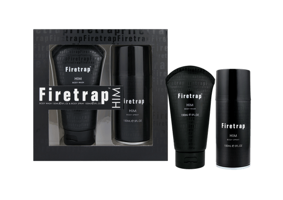 Firetrap For Him Body Wash & Body Spray Duo Set – 150ml Men’s Grooming Gift Collection