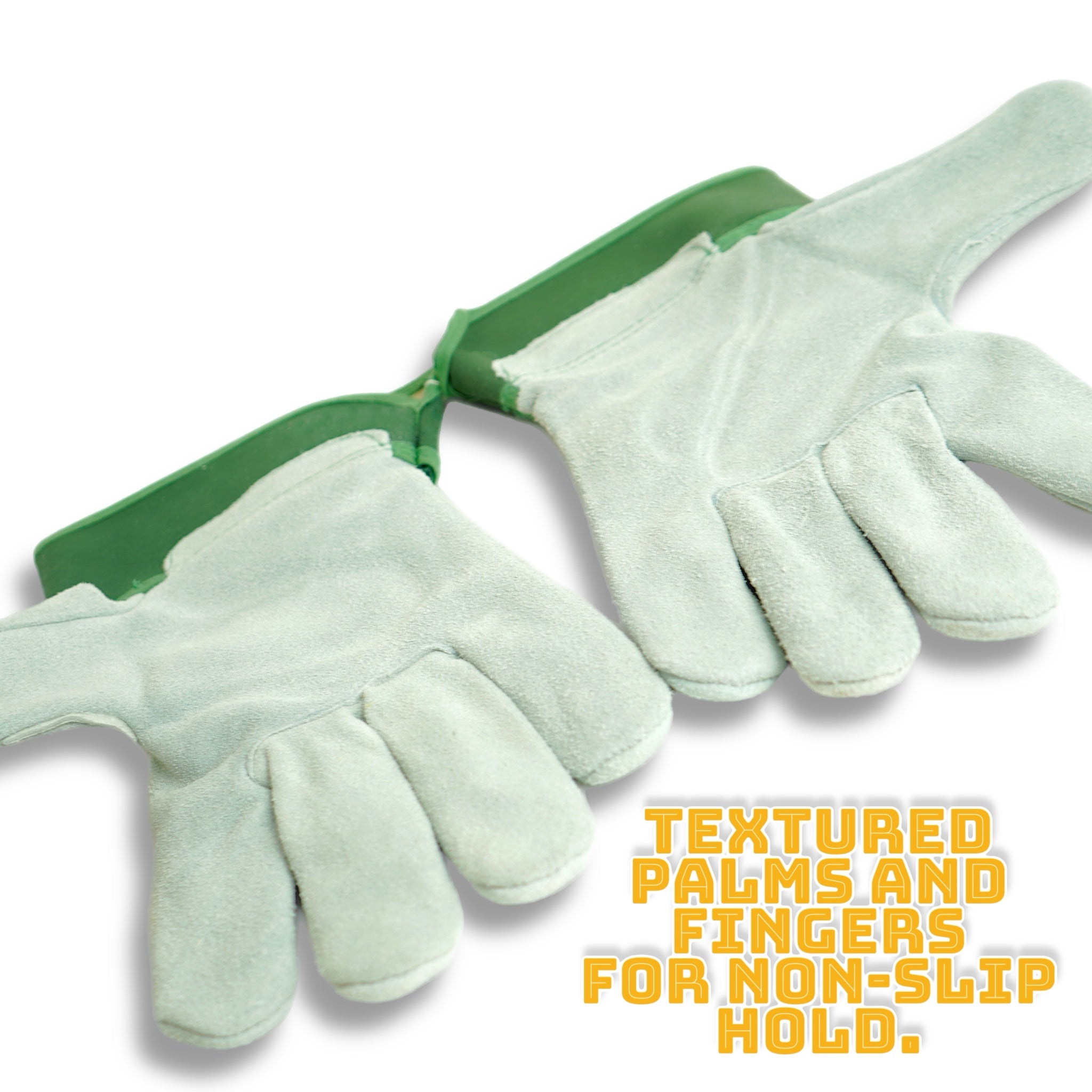 Nozzy Workzone Mens Heavy Duty Leather Gloves - Gardening Work Garage