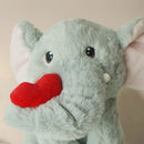 Deluxe Paws Cute Elephant with Heart Valentines Cuddly Toy 30cm Super Soft Plush Toy-3
