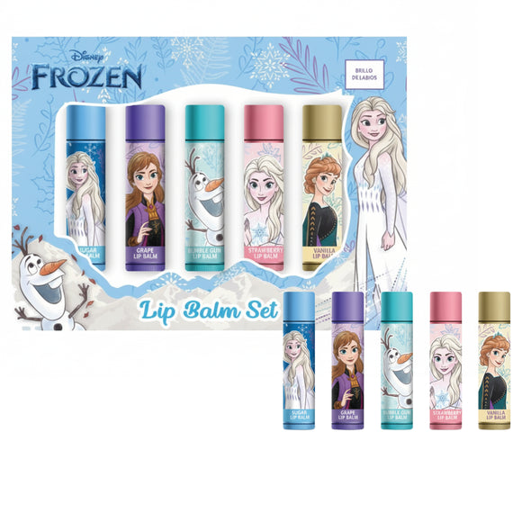 5-Pc Disney Frozen Lip Balm Set - Perfect Stocking Stuffer / Birthday Gift for Kids