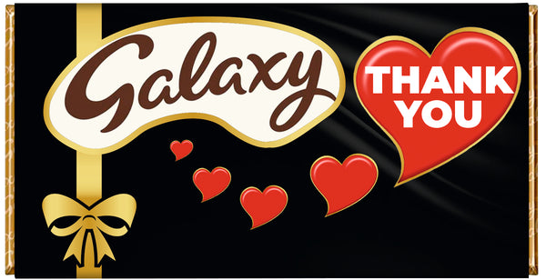 Galaxy Chocolate Personalised Gift Bars - Birthday Valentine, Special Occasions, I Love You, BFF, Thank You