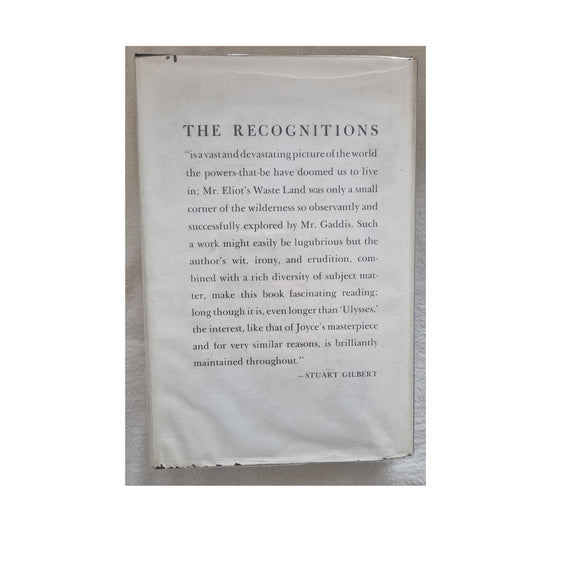 The Recognitions - William Gaddis - First Edition - USA - Hardcover