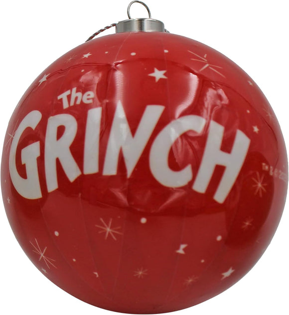 Grinch Christmas Bauble Tree Decoration 7.5cm Hanging Ornament - Set of Four