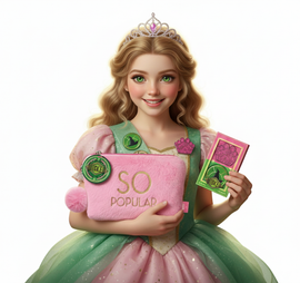 Official Wicked Gift Set – “SO POPULAR” Pink Cosmetic Bag + 2 Bath Melts