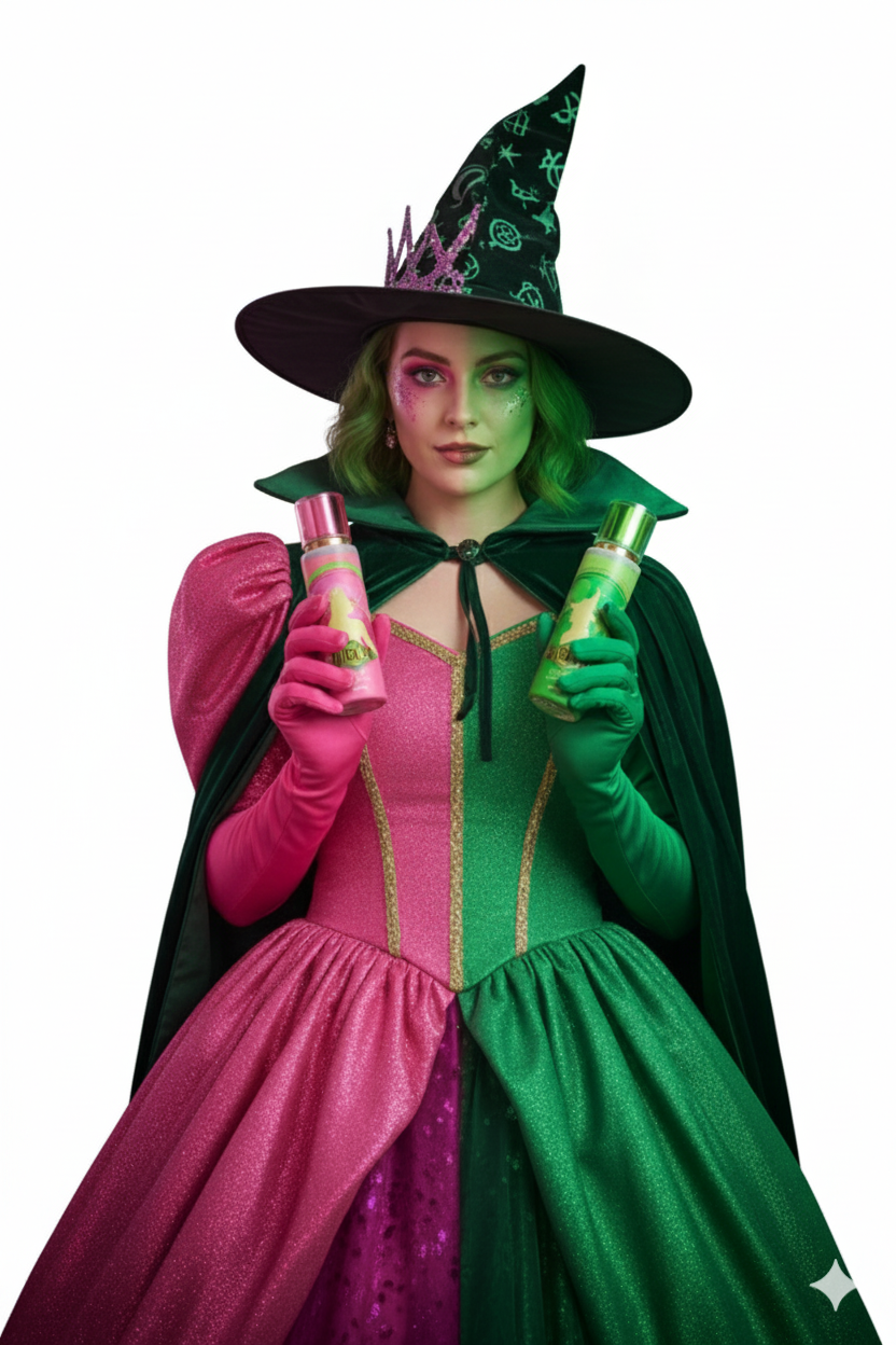 Wicked Body Mist Gift Set 2 x 200ml Glinda & Elphaba Shimmer Spray Perfume