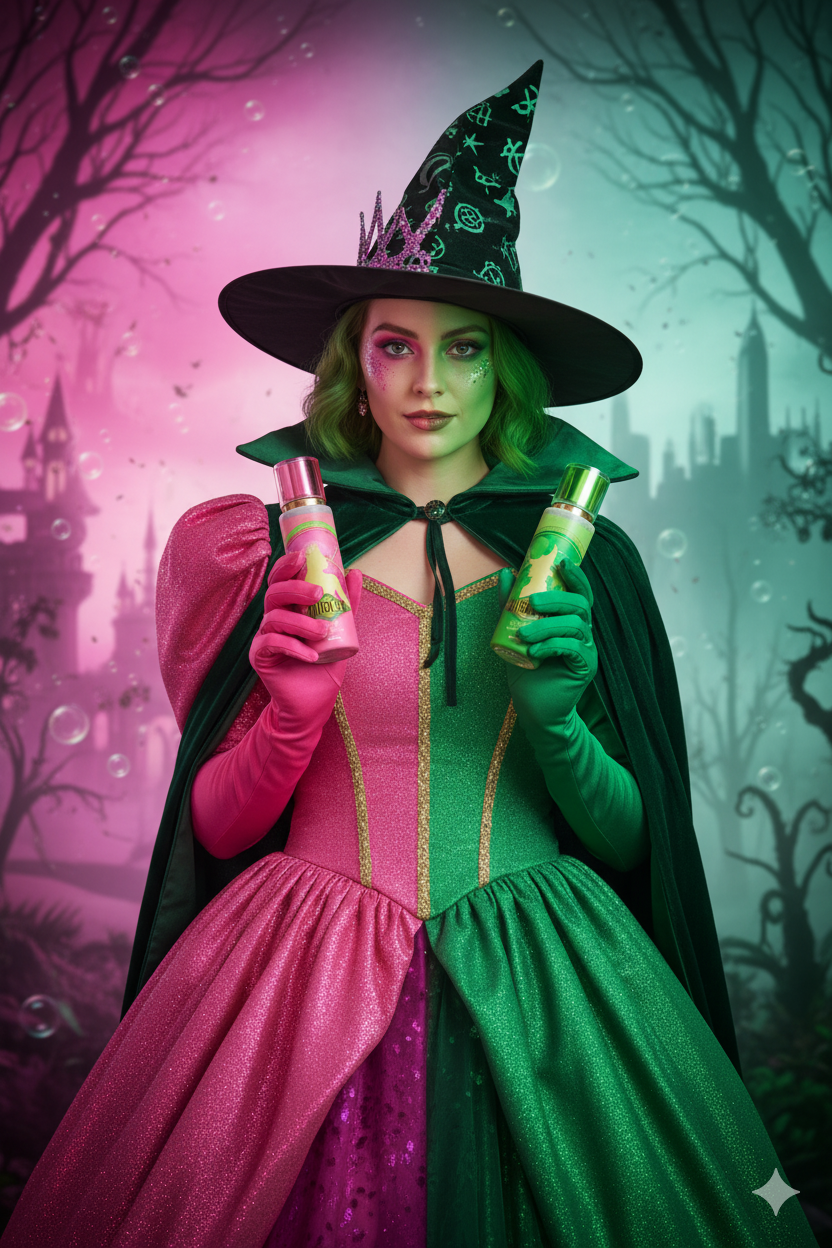 Elphaba Body Wicked Body Mist Gift Set 2 x 200ml Glinda & Elphaba Shimmer Spray Per ...