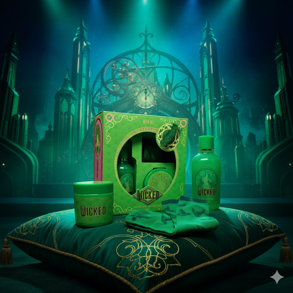 Wicked Elphaba Bath Gift Set – Bubble Bath, Body Butter & Socks | Well ...