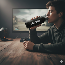 Call of Duty Stainless Steel Water Bottle 750ml Insulated Metal Bottle Official - 0