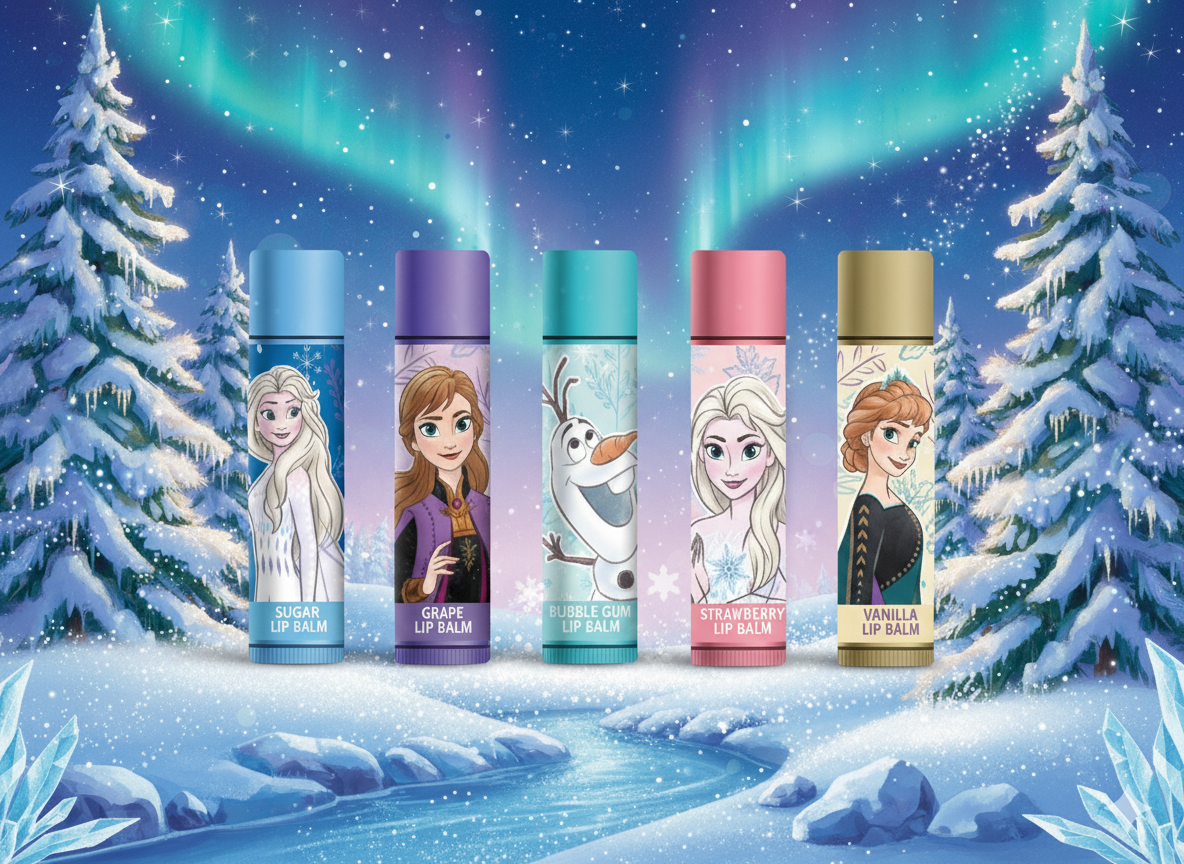 5-Pc Disney Frozen Lip Balm Set - Perfect Stocking Stuffer / Birthday Gift for Kids