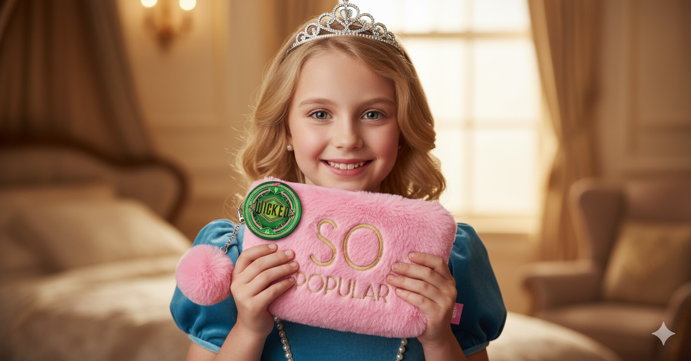 Official Wicked Gift Set – “SO POPULAR” Pink Cosmetic Bag + 2 Bath Melts