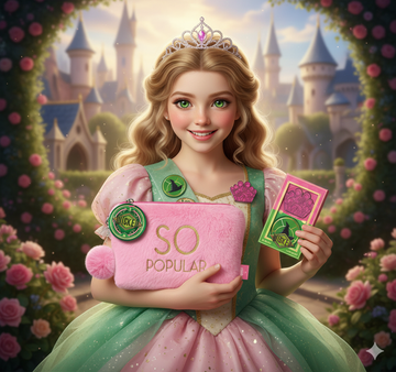 Official Wicked Gift Set – “SO POPULAR” Pink Cosmetic Bag + 2 Bath Melts