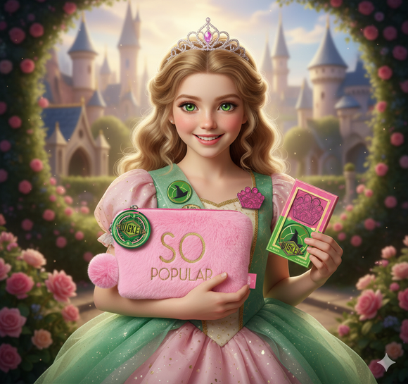 Official Wicked Gift Set – “SO POPULAR” Pink Cosmetic Bag + 2 Bath Melts