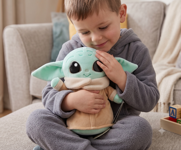 Official Grogu The Child 25cm squishy plush toy from Star Wars The Mandalorian