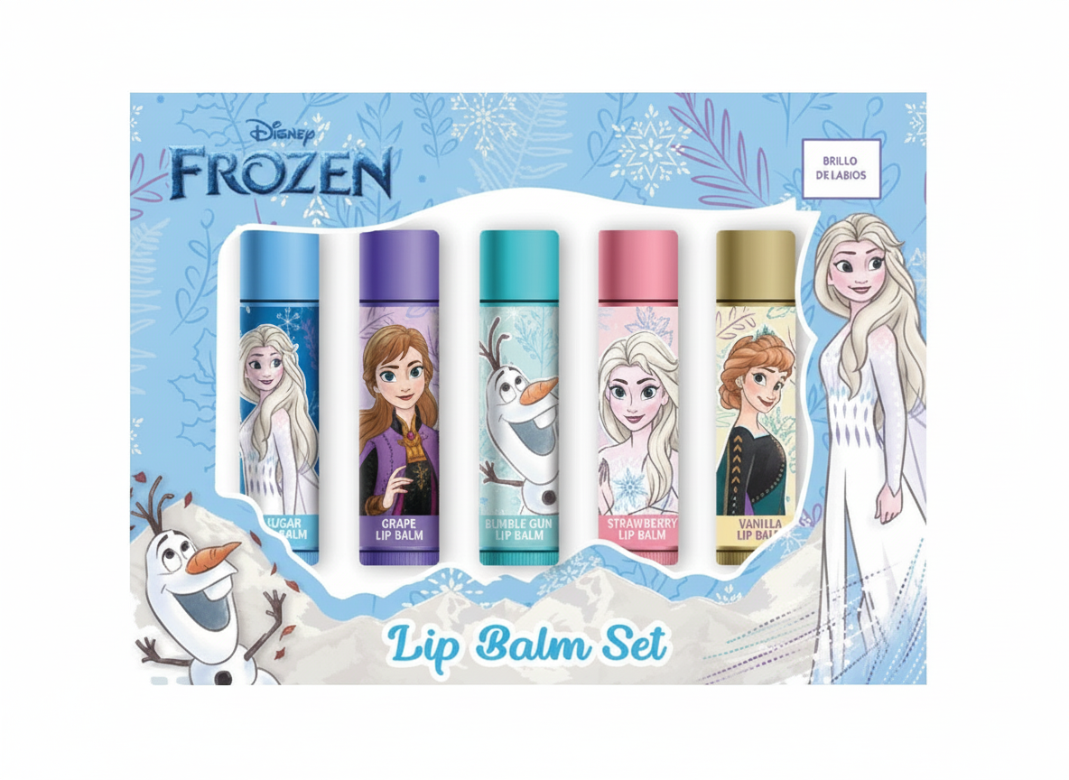 5-Pc Disney Frozen Lip Balm Set - Perfect Stocking Stuffer / Birthday Gift for Kids