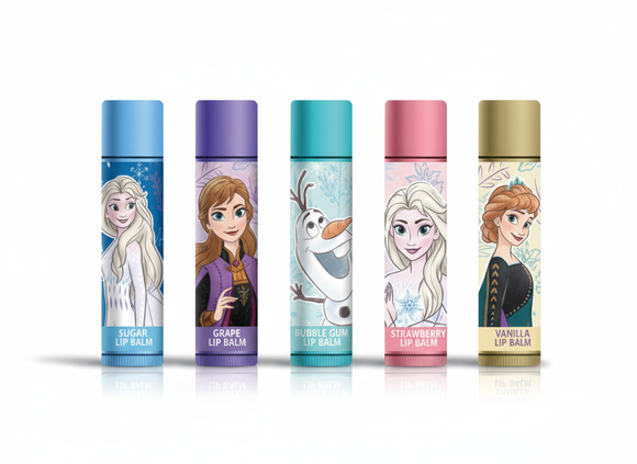 5-Pc Disney Frozen Lip Balm Set - Perfect Stocking Stuffer / Birthday Gift for Kids
