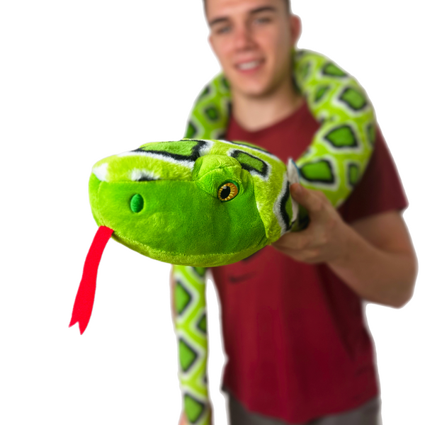 Keeleco 100% Recycled Plush Eco Toys 200cm SNAKES (Random Colour) SE1167