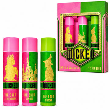 Wicked Lip Balm Set 3 Pack | Strawberry, Vanilla & Matcha | Limited Edition Gift