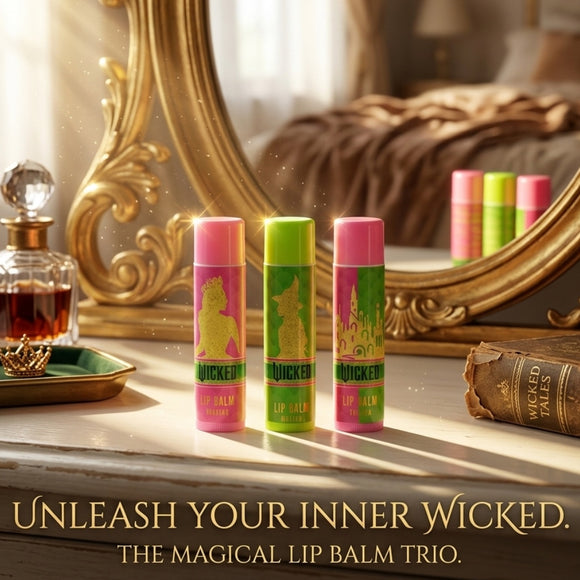 Wicked Lip Balm Set 3 Pack | Strawberry, Vanilla & Matcha | Limited Edition Gift