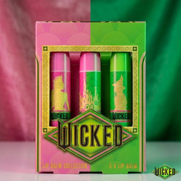 Wicked Lip Balm Set 3 Pack | Strawberry, Vanilla & Matcha | Limited Edition Gift