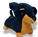 Sausage Dog Puppy Plush 14cm (Black)-4