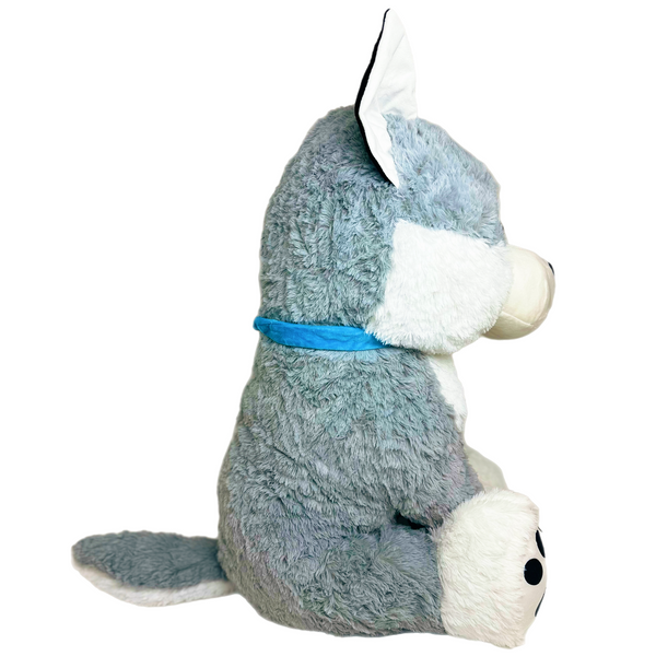 Extra Cuddly Large Husky Wolf Plush