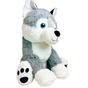 Extra Cuddly Large Husky Wolf Plush