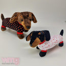 Valentines Plush Dachshund Sausage Dog Soft Toy-5